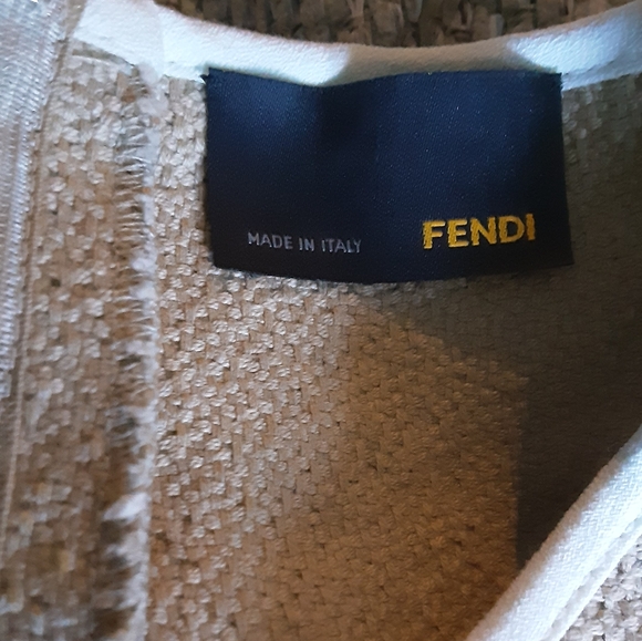 Fendi Tan 60s Mod shift Dress size 38. - Picture 2 of 5